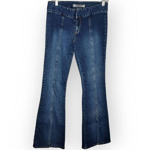 Paris Blues Y2K Low Rise Hip Hugging Flare Denim Jeans size 5 - Picture 1 of 6